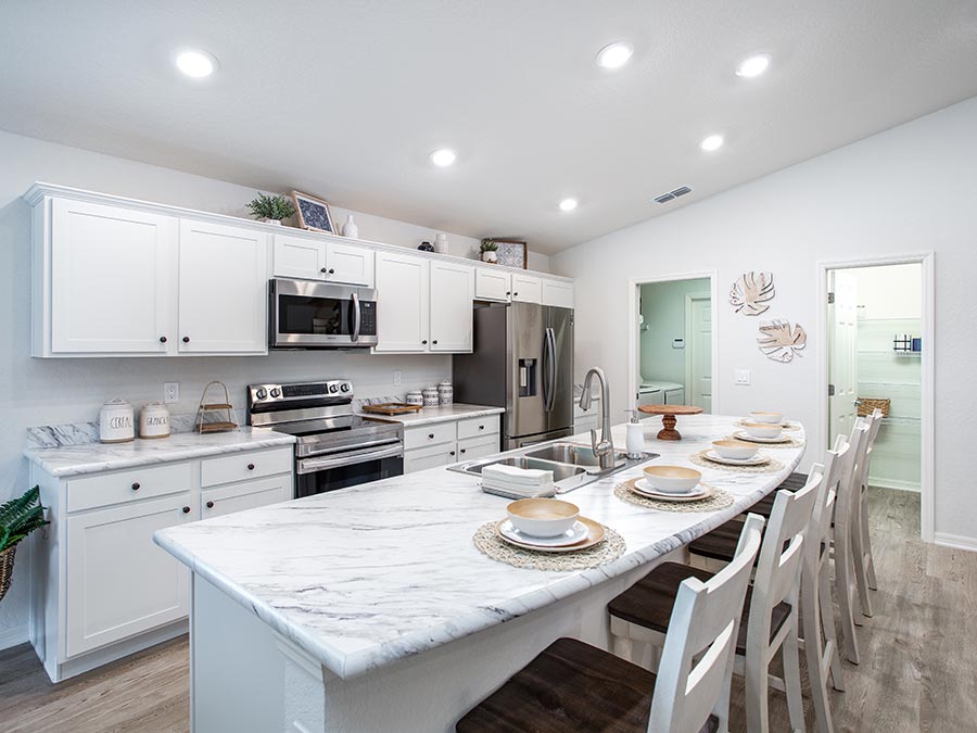 Calcutta Marble countertops
